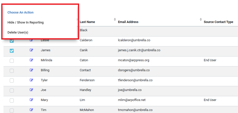 Managing the User List – Lifecycle Insights