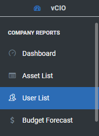user list menu